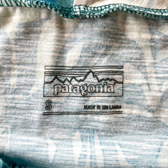 NWOT Patagonia Amber Dawn Jersey Dress in Tarkine Fern:Tasmanian Teal - Size S - Picture 8 of 14